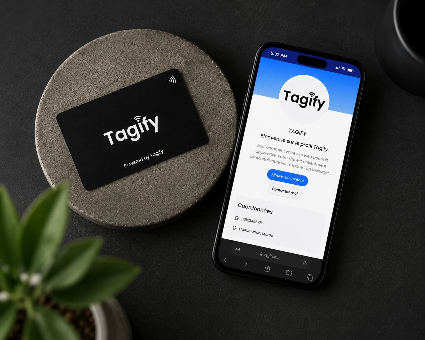 Carte NFC Tagify Casablanca Maroc